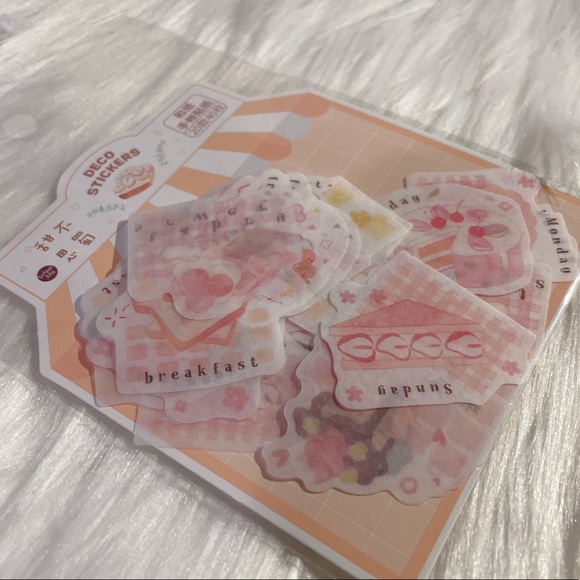 🧧SALE 3/$15 NEW Kawaii Style Desserts Die Cut Stickers - Picture 4 of 4
